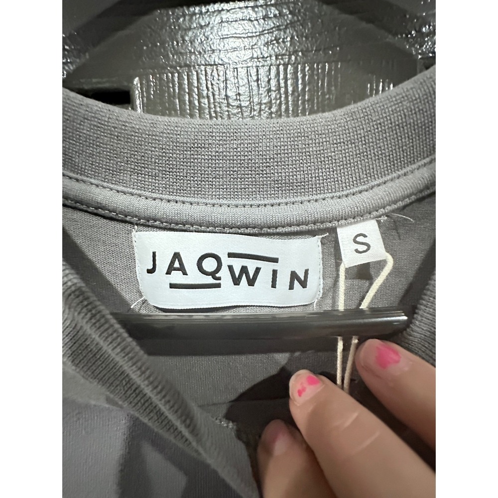 Jaqwin Mens Heavyweight Drop Shoulder T-Shirt Charcoal Gray Gothic Cross Small - Picture 5 of 8